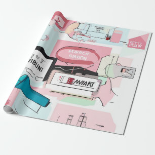 Pastel Collage Dream Wrapping Paper
