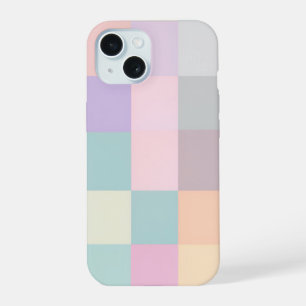 Pastel Color Grid Block Phone Case