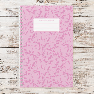 Pastel Color Marble Pattern Speckled Notebook