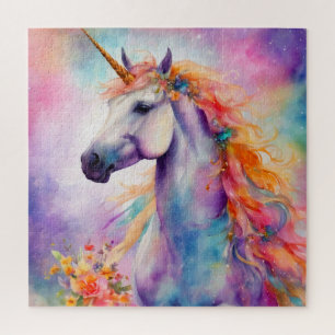 Pastel Color Unicorn Jigsaw Puzzle