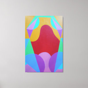Pastel Colored Abstract Canvas Print