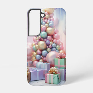 PASTEL COLORED CHRISTMAS TREE WITH PRESENTS SAMSUNG GALAXY CASE