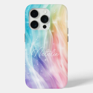 Pastel colored Elegant Glamorous Script Case-Mate  iPhone 15 Pro Case
