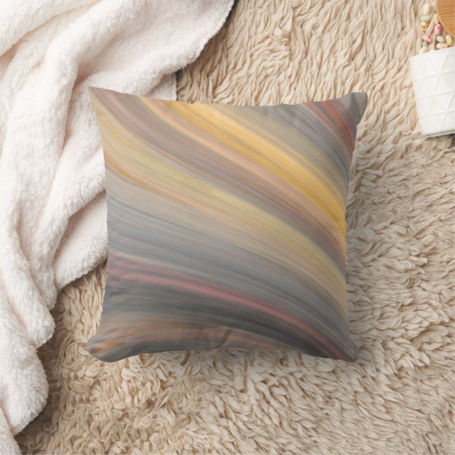 pastel colored lines cushion (Blanket)