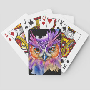 PASTEL COLORED MARDI GRAS BIRD PLAYING CARDS