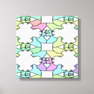 PASTEL COLORS CANVAS PRINT