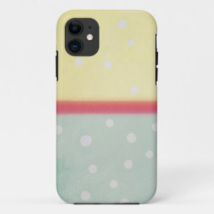 Pastel Colors Cream Polka Dots iPhone 11 Case