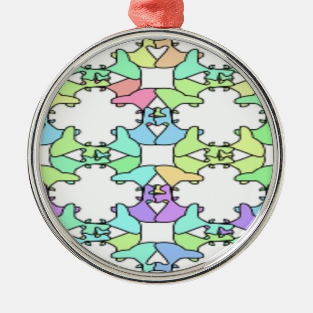 PASTEL COLORS METAL TREE DECORATION (Front)