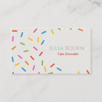 Pastel Colors Sprinkles Business Card