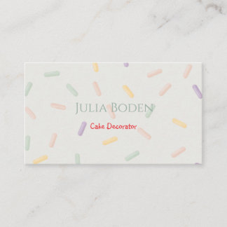 Pastel Colors Sprinkles Business Card