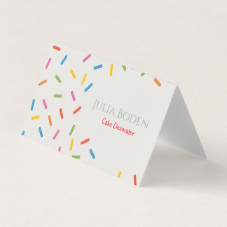 Pastel Colors Sprinkles Business Card