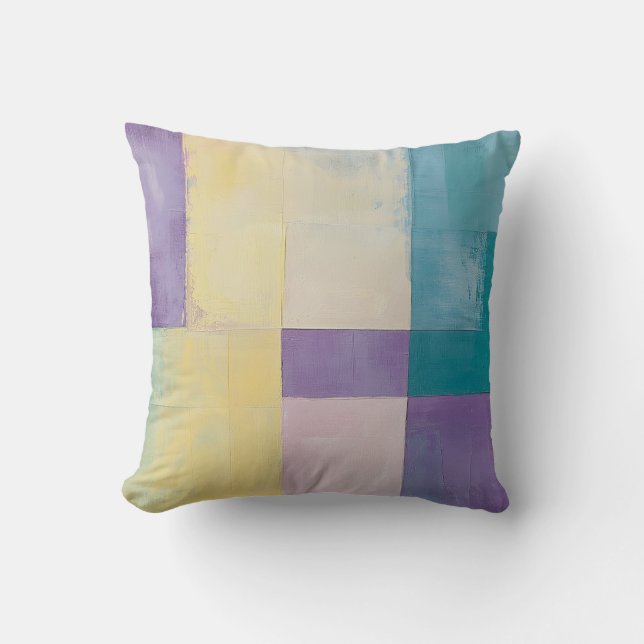 Pastel Colour Block Pillow (Front)