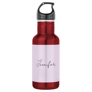 Pastel Colour Calligraphy Elegant Plain Simple Nam 532 Ml Water Bottle