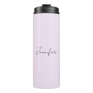Pastel Colour Calligraphy Elegant Plain Simple Nam Thermal Tumbler
