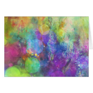Pastel Colour Circles Art Card