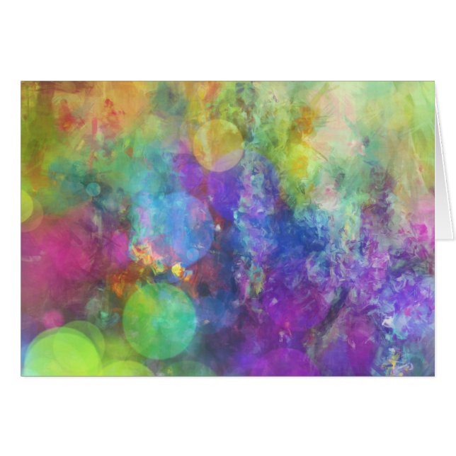Pastel Colour Circles Art Card (Front Horizontal)