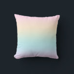 Pastel colour gradient cushion<br><div class="desc">Pale colourful ombre colours.</div>