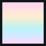 Pastel colour gradient poster<br><div class="desc">Pale colourful ombre colours.</div>