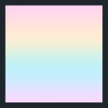 Pastel colour gradient poster<br><div class="desc">Pale colourful ombre colours.</div>
