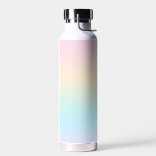 Pastel colour gradient water bottle