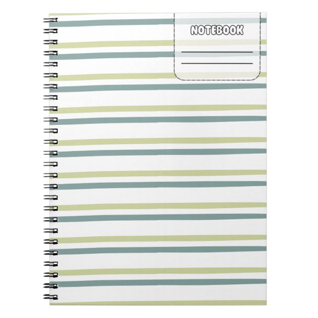 Pastel Colour Line Notebook (Front)
