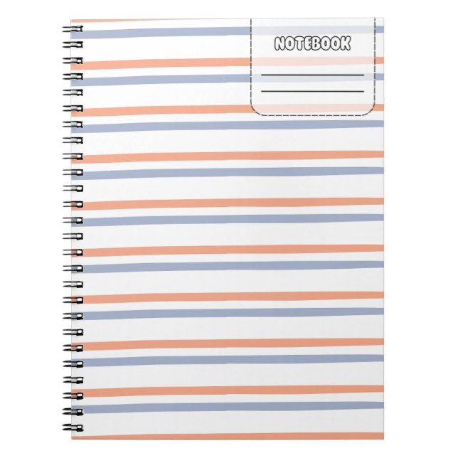 Pastel Colour Line Notebook (Front)