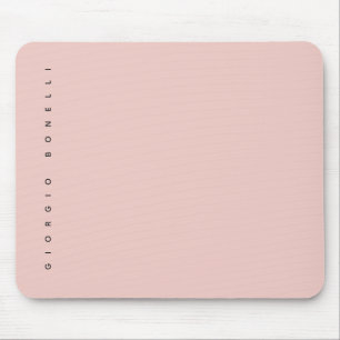 Pastel Colour Minimalist Personal Modern Own Name Mouse Pad
