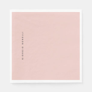 Pastel Colour Minimalist Personal Modern Own Name Napkin