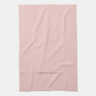 Pastel Colour Minimalist Personal Modern Own Name Tea Towel