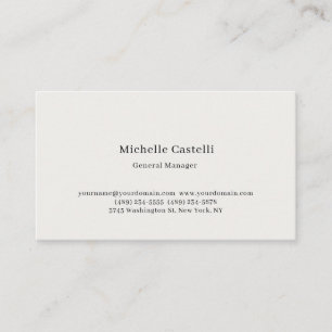 Pastel Colour Professional Unique Classical Simple Business Card