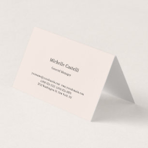 Pastel Colour Professional Unique Classical Simple Business Card