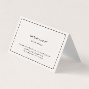 Pastel Colour Professional Unique Classical Simple Business Card