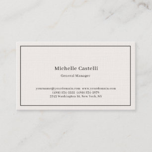 Pastel Colour Professional Unique Classical Simple Business Card