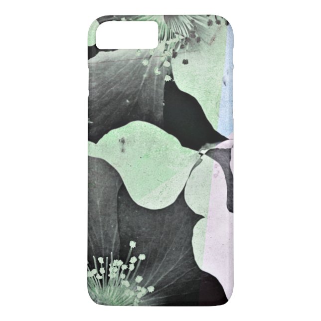 Pastel colour romantic flower nature pattern art Case-Mate iPhone case (Back)