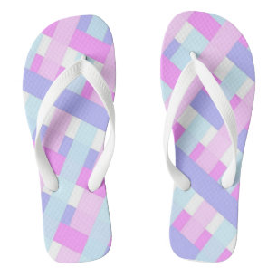 Pastel Colour Spring & Summer Abstract Stripes Jandals