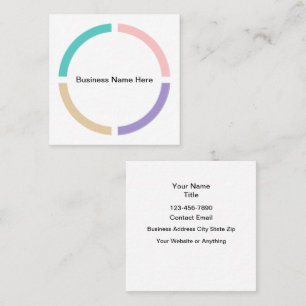 Pastel Colour Trendy Business Cards Design