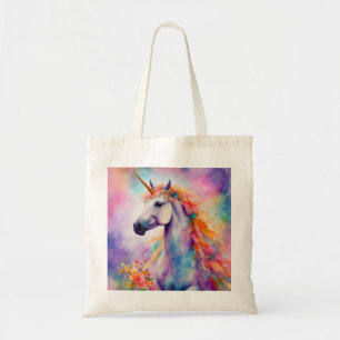 Pastel Colour Unicorn Tote Bag