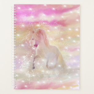 Pastel Colour Unicorn Universe Spiral Planner