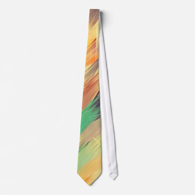 Pastel Coloured Abstract Background #5 Tie (Front)
