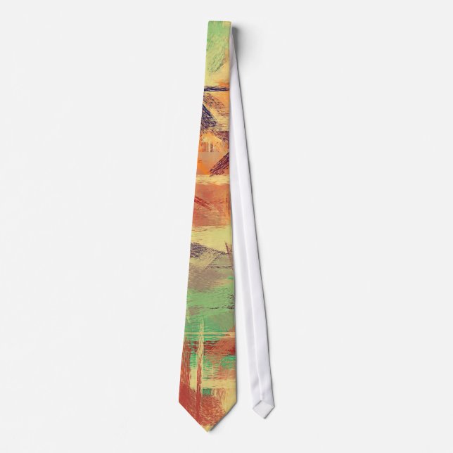 Pastel Coloured Abstract Background #7 Tie (Front)