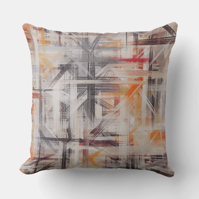 Pastel Coloured Abstract Background Cushion (Front)