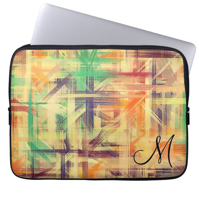 Pastel Coloured Abstract Background Laptop Sleeve (Front)