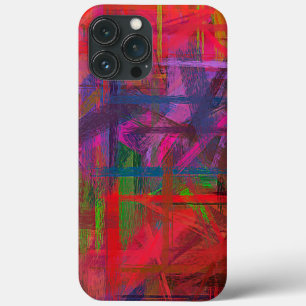 Pastel Coloured Abstract Pattern iPhone 13 Pro Max Case