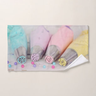 Pastel Coloured Cake Decorating Tools Photograph Bath Towel Set