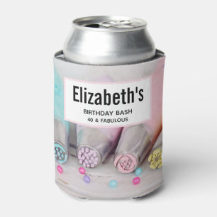 Pastel Coloured Cake Decorating Tools Photograph Can Cooler