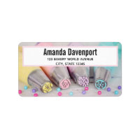 Pastel Coloured Cake Decorating Tools Photograph