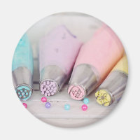 Pastel Coloured Cake Decorating Tools Photograph