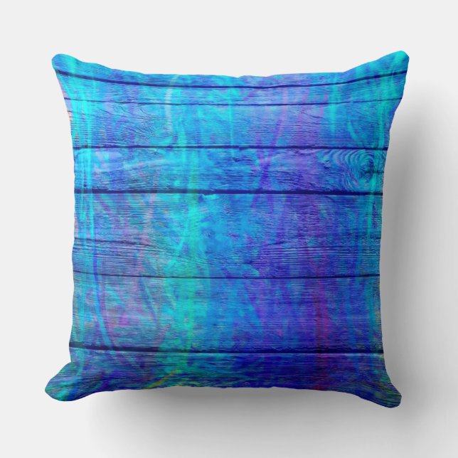 Pastel Coloured on Wood #2 Cushion (Front)