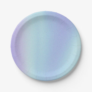 Pastel coloured paper plate