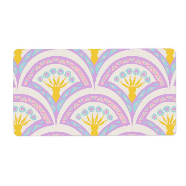 Pastel coloured shell pattern (Front)